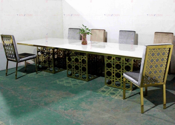 میز ناهار خوری مدرن لوکس و سنگین به سبک ضیافت ام دی اف OEM 4000X1200X750mm