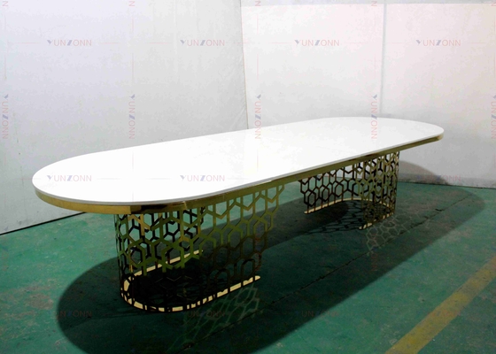 میز ناهار خوری مدرن لوکس و سنگین به سبک ضیافت ام دی اف OEM 4000X1200X750mm