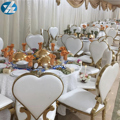 صندلی ناهار خوری به شکل قلب رویداد صندلی ضیافت عروسی هتل رویال 50X59X102