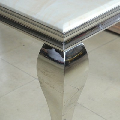 میز عروسی نقره ای اروپایی میز ناهارخوری 150X90X75