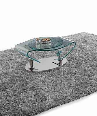 میز ریسندگی شیشه ای میز کناری قهوه پایه فولادی ضد زنگ OEM
