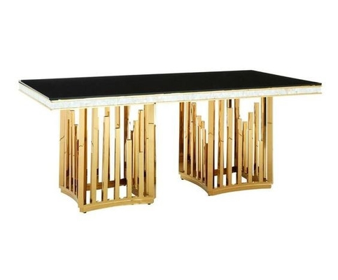 میزهای جشن عروسی رویه مرمر نوردیک میز ناهار خوری مستطیلی مدرن با صندلی 50X90X75