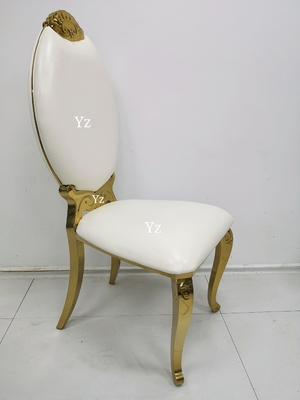 ناهار خوری صندلی ضیافت عروسی پارچه ای استیل ضد زنگ برای رویدادها W50xD65xH110cm