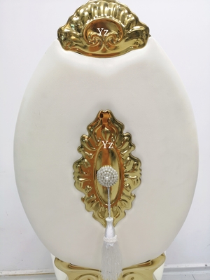 ناهار خوری صندلی ضیافت عروسی پارچه ای استیل ضد زنگ برای رویدادها W50xD65xH110cm