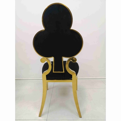 صندلی ناهار خوری با روکش گل پوکر 201 قاب استیل ضد زنگ W50xD65xH92cm