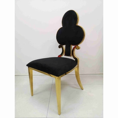 صندلی ناهار خوری با روکش گل پوکر 201 قاب استیل ضد زنگ W50xD65xH92cm