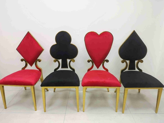 صندلی ناهار خوری با روکش گل پوکر 201 قاب استیل ضد زنگ W50xD65xH92cm