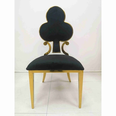 صندلی ناهار خوری با روکش گل پوکر 201 قاب استیل ضد زنگ W50xD65xH92cm