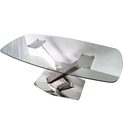 قیمت خوب میز غذاخوری شیشه ای رستوران استیل ضد زنگ میز و صندلی آنلاین