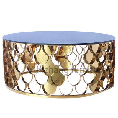 قیمت خوب میز قهوه با مقیاس پیشرفته، میز قهوه مرکز با شیشه آینه سکوریت آنلاین