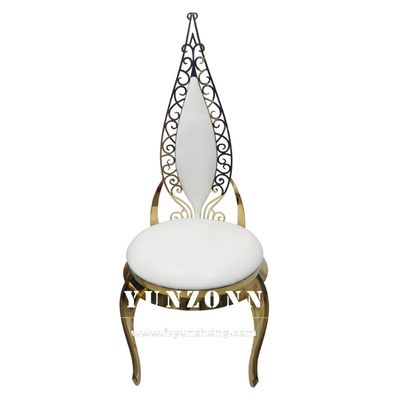 قیمت خوب صندلی ضیافت عروسی تجاری استیل طلایی مخمل چرم آنلاین