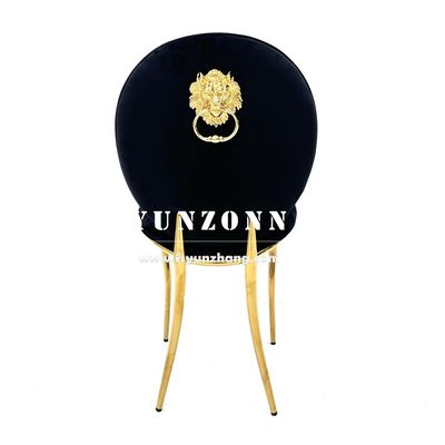 قیمت خوب صندلی ضیافت استیل طلایی بازار عمده فروشی دبی، صندلی ناهارخوری لوکس هتل با دسته سلطنتی آنلاین