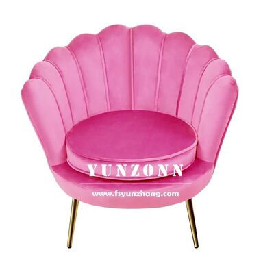 قیمت خوب کاناپه های مدرن پوسته دریایی با قاب فولاد ضد زنگ و ترکیب مخملی برای هتل ها اتاق های نشیمن اتاق های غذاخوری مراکز خرید آنلاین