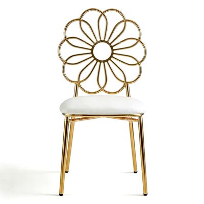 قیمت خوب ضیافت تکه تکه شدن جشن عروسی تکه تکه طلایی تزئینات SS غذا اجاره مبلمان فلزی صندلی رویداد آنلاین