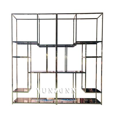 قیمت خوب قفسه عروسی فولاد ضد زنگ مبلمان خانگی قفسه نمایش شراب برای طراحی داخلی برای اجاره یا اجاره آنلاین