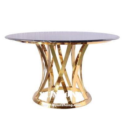 قیمت خوب میز ناهار خوری گرد مدرن کلاسیک با پایه سنگین شیشه سکوریت و سنگ مرمر برای استفاده در فضای باز در آشپزخانه، اتاق نشیمن، هتل خانوادگی آنلاین