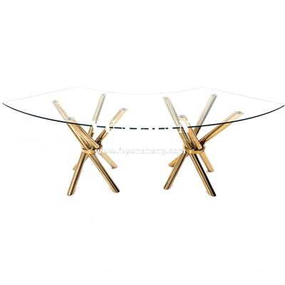 قیمت خوب پایه میز ناهار خوری استیل ضد زنگ دایره ای، مستطیلی، بیضی، مارپیچی برای میزهای عروسی برای فروش آنلاین