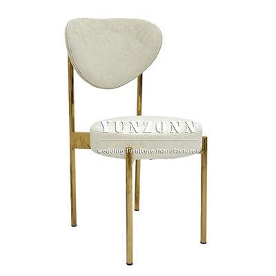قیمت خوب تولید کنندگان عمده فروشی مبلمان عروسی طلا فروش فولاد ضد زنگ صندلی های فلزی لوکس برای رویدادها آنلاین