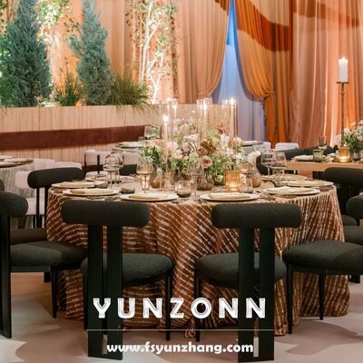 قیمت خوب مبلمان عروسی قاب فلزی مشکی مشکی صندلی ضیافت ویپ آنلاین