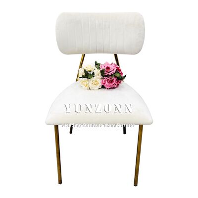 قیمت خوب صندلی ناهار خوری لوکس با پایه های فلزی طلایی، پشتی نرم روکش شده با پارچه مخمل برای هتل ها، کافی شاپ ها، عروسی ها، استفاده در فضای باز آنلاین