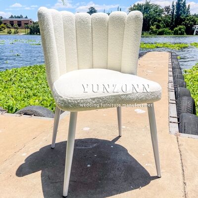 قیمت خوب عمده فروشی صندلی سفید تدی مخملی صندلی لباس عروسی فولاد ضد زنگ زیبا برای هتل ها آنلاین