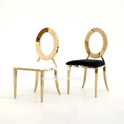 قیمت خوب صندلی لوئیس اوز عتیقه با قاب استیل ضد زنگ طلایی برای رویدادهای مدرن، ضیافت‌ها، هتل‌ها، ناهارخوری، آپارتمان‌ها، صندلی عروسی آنلاین