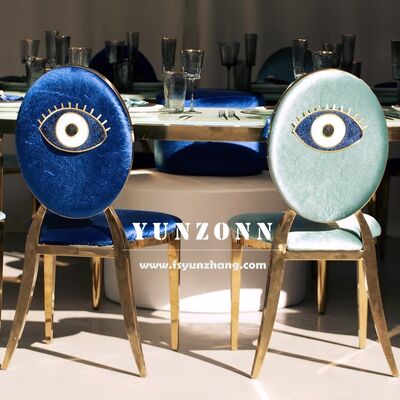 قیمت خوب صندلی ناهار خوری مدرن استیل طلایی واشنگتن، صندلی ضیافت چند رنگ برای استفاده در هتل، عروسی، مهمانی، اتاق خواب آنلاین