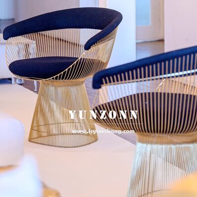 قیمت خوب صندلی‌های راحتی تفریحی آهنی برای هتل‌ها و رستوران‌ها - صندلی‌های مدرن با روکش مخمل و دسته آنلاین