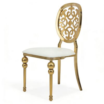 قیمت خوب صندلی ناهار خوری لوکس اروپایی طراحی مدرن فولاد ضد زنگ آنلاین