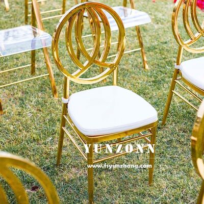 قیمت خوب صندلی فونیکس استیل ضد زنگ با رنگ طلایی و سفید برای عروسی، ضیافت، هتل، ناهارخوری در فضای باز و آپارتمان از کارخانه چین آنلاین