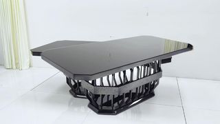 میز ناهار خوری عروسی استیل طلایی مدرن